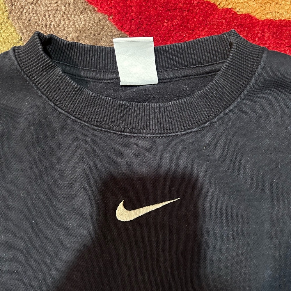 Nike Sportswear Phoenix Fleece Oversized Crewneck Sweatshirt Black Women’s Small - Picture 4 of 4